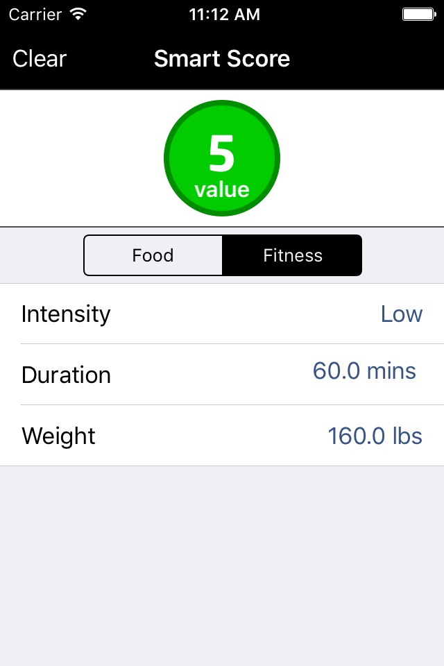 Smart Score - Food and Fitness Points Calculator screenshot 2