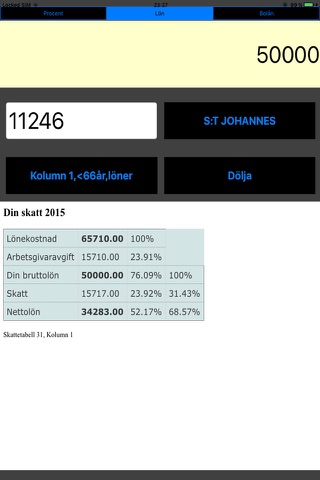 Procent, Bolån, Lön kalkylator - 2015 screenshot 2