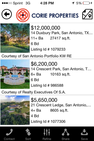 CORIE Properties screenshot 2