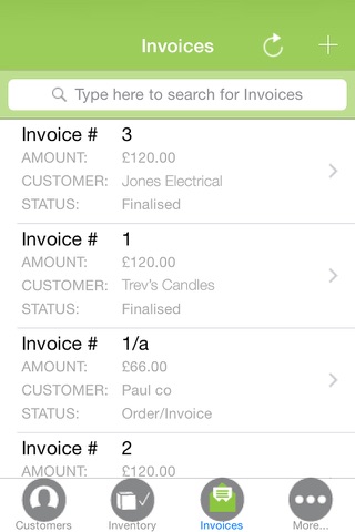 Cashflow Manager Mobile Invoicing screenshot 3