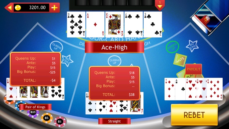 4 Card Hand Poker - Multihand