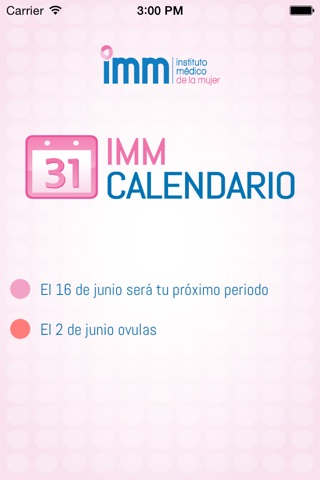 IMM Calendario screenshot 2