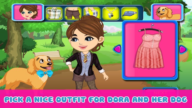 Dora and her Dog – Dress up and make up game for kids who lo(圖4)-速報App