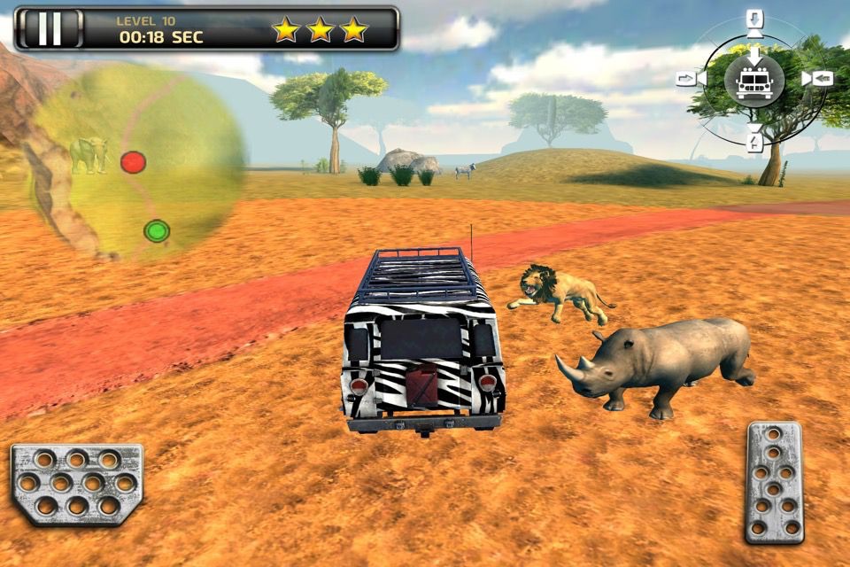 3D Safari Parking Free - Realistic Lion, Rhino, Elephant, and Zebra Adventure Simulator Games screenshot 4