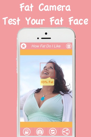 Fat Camera Plus Free App - Challenged Fitness On You Pink Face Photo screenshot 2