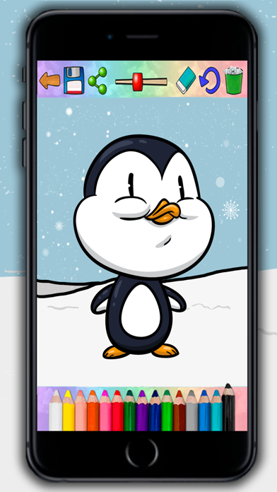 How to cancel & delete Paint magic penguins – coloring penguins and paint from iphone & ipad 3