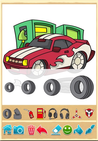 Cars coloring book game screenshot 3