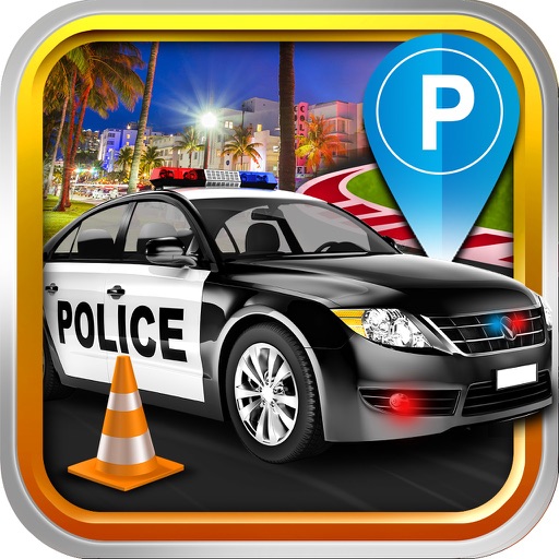Police Emergency Car Parking Simulator - 3D Bus Driving Test & Truck Park Racing Games Icon