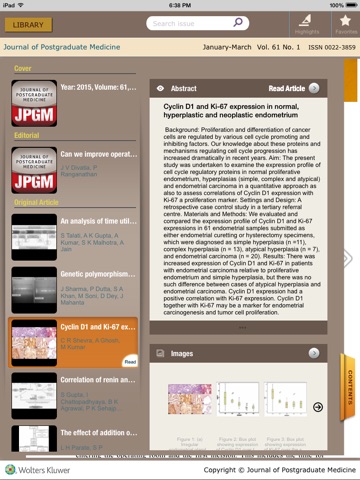 Journal of PostGraduate Medicine screenshot 3