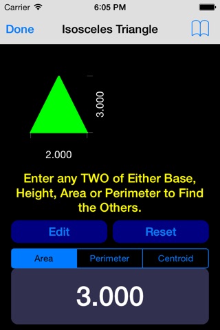 2D Shapes Area and Perimeter Calculator Lite screenshot 3