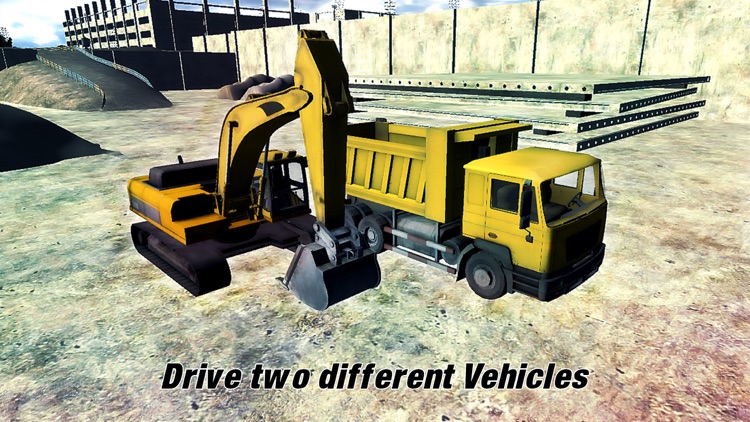Sand Excavator – Heavy Duty Digger machine Construction Crane Dump Truck Loader 3D Simulator Game screenshot-3