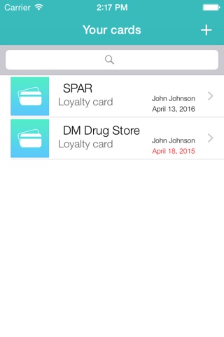 Loyalty Cards watch screenshot 3