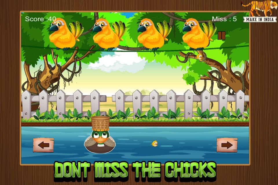 Bird In Basket - Fun Cute Chick Attack screenshot 3