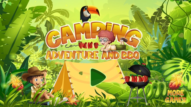 camping adventure & bbq - outdoor cooking party and fun game
