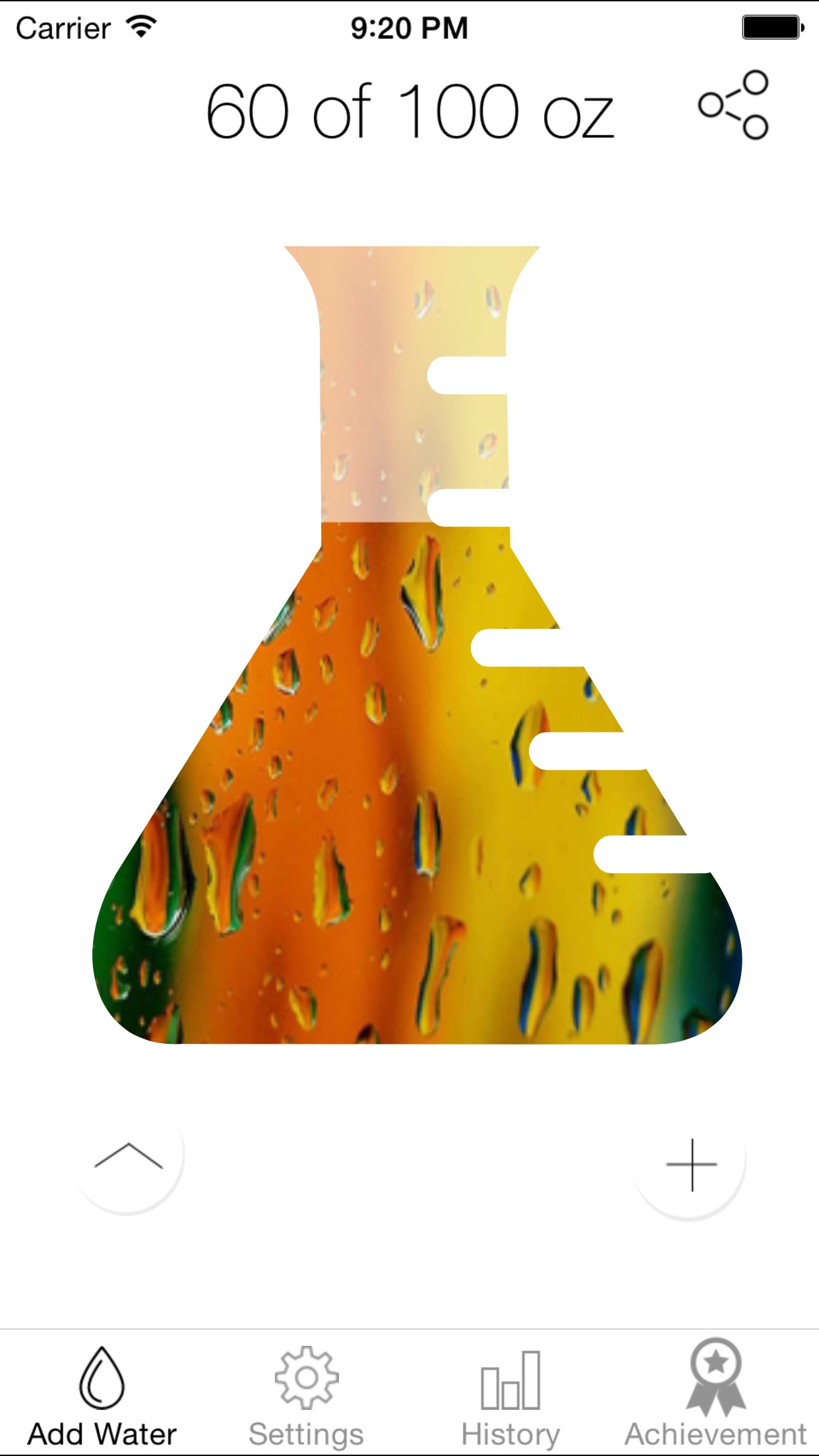 Screenshot do app Splashy Rastreador Água - Beber mais água, pista de ingestão diária de água, hidratação Obter lembrete