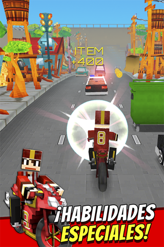Super Bike Runner - Free 3D Blocky Motorcycle Racing Games screenshot 3