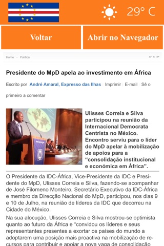 Cabo Verde News screenshot 2