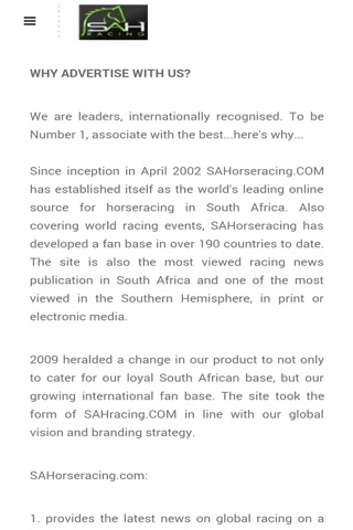 SA Horse Racing App screenshot 4