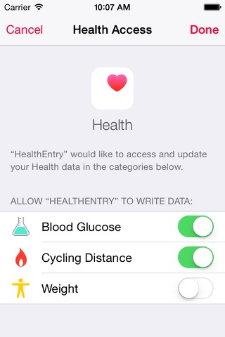 HealthEntry - easy data entry for HealthKit screenshot 4