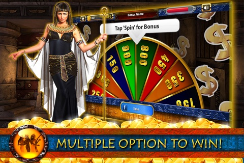 "777" Pyramid Casino HD -  FREE Cleopatra Way Slots of Video Gambling Ancient Treasure Poker Machines screenshot 4