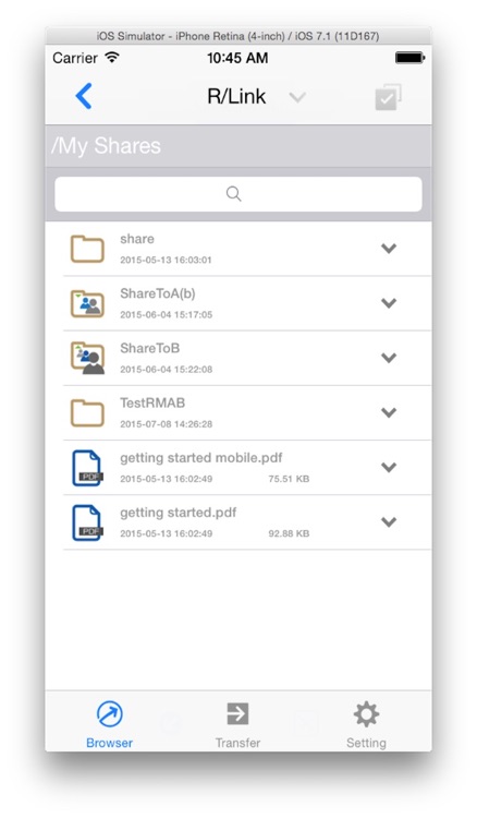 RLink Client for iPhone