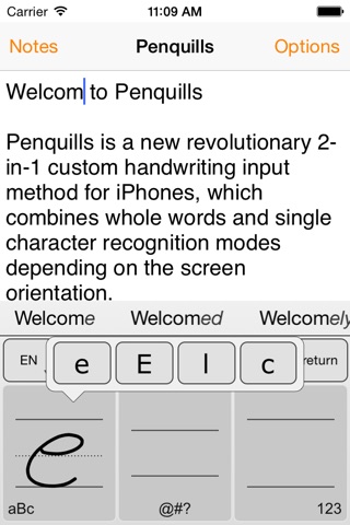 Penquills | Handwriting keyboard screenshot 2
