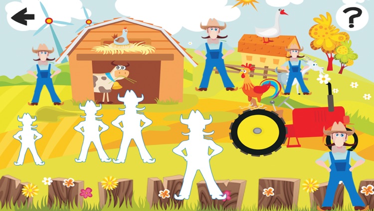 A Sort By Size Game for Children: Learn and Play with Farm Animals