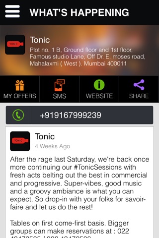 Tonic Mumbai screenshot 2