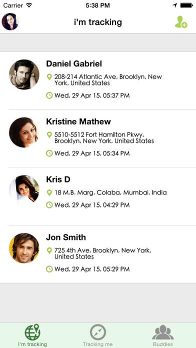 Screenshot #1 pour BuddyTracker!