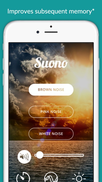 Suono Noise Masking - Soothing white, pink, and brownian noise to aid power napping, meditating, chilling and concentrating screenshot-4