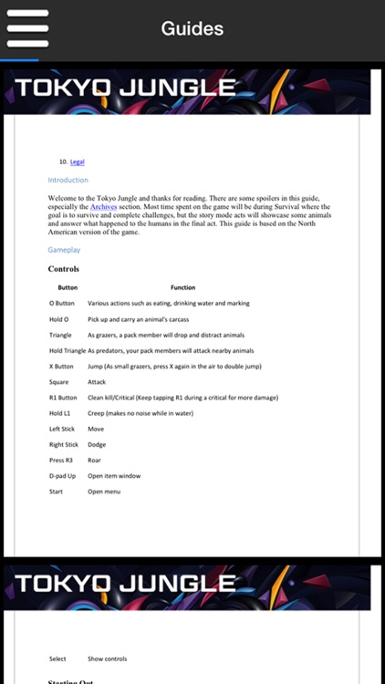 Pro Game - Tokyo Jungle Version