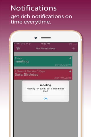 iReminder : You will not miss an important event again screenshot 3