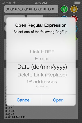 Regular Expression screenshot 2