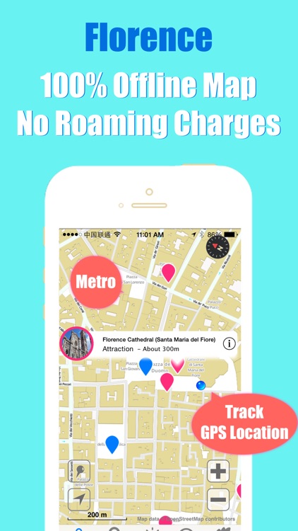 Florence travel guide and offline city map, Beetletrip Augmented Reality Florence Metro Train and Walks screenshot-3
