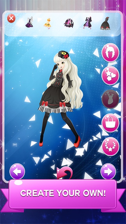 Dress-up " DIVA Vocaloid " The Hatsune miku and rika and Rin salon and make up anime games screenshot-3