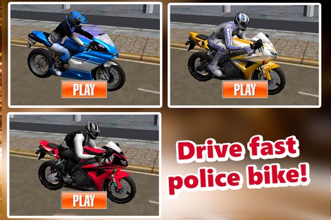 Cop Chase: Bike Pursuit 3D screenshot 2