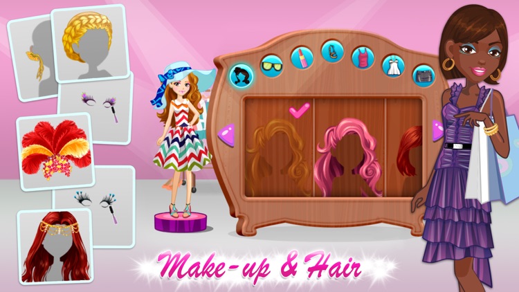Shopaholic World: Dress Up Shopping & Hair Salon Makeover