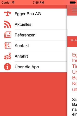 Egger Bau AG screenshot 2