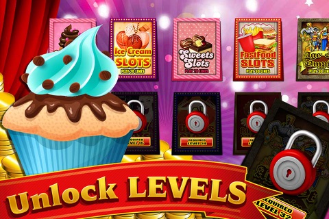 War of the Sweet Cupcakes in Candy Shop Mania Casino Vegas Slots screenshot 2