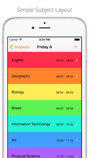 Subjects - School Timetable(圖2)-速報App