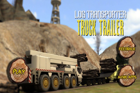 Log Transporter Cargo Truck 3D - Be real trucker in the woods and enjoy simulation screenshot 3