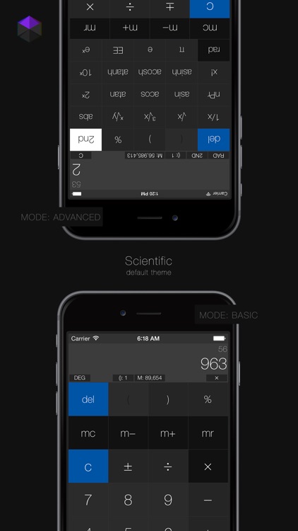 Calculator³: 3-in-1 Scientific, Graphing and Programmer Calculator