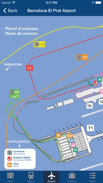 Barcelona Offline Map - City Metro Airport and Travel Plan