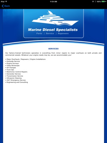 Marine Diesel Specialists HD screenshot 4