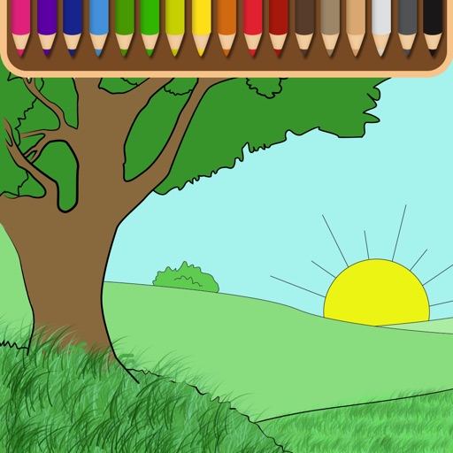 Digital Painting Book For Kids - amazing children sketch book coloring iOS App