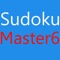 Sudoku Master 6 tap with a clean, quick, and easy user interface