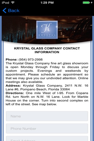 Krystal Glass Company screenshot 4