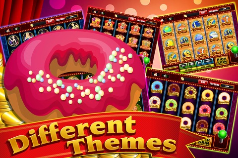 Select and Play to Win in Donut Madness Mania Casino Slot Machine Game screenshot 3