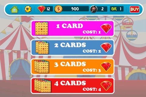 `` A High Flying Circus Bingo - Daub Free Blackout Cards For Instant Jackpot screenshot 4