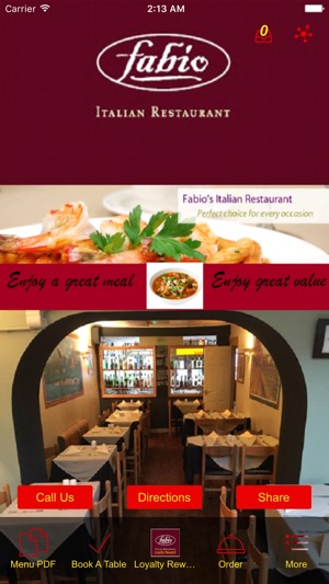 Fabio Italian Restaurant Swindon